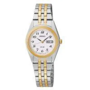 Seiko Womens Solar White Dial Dress Watch