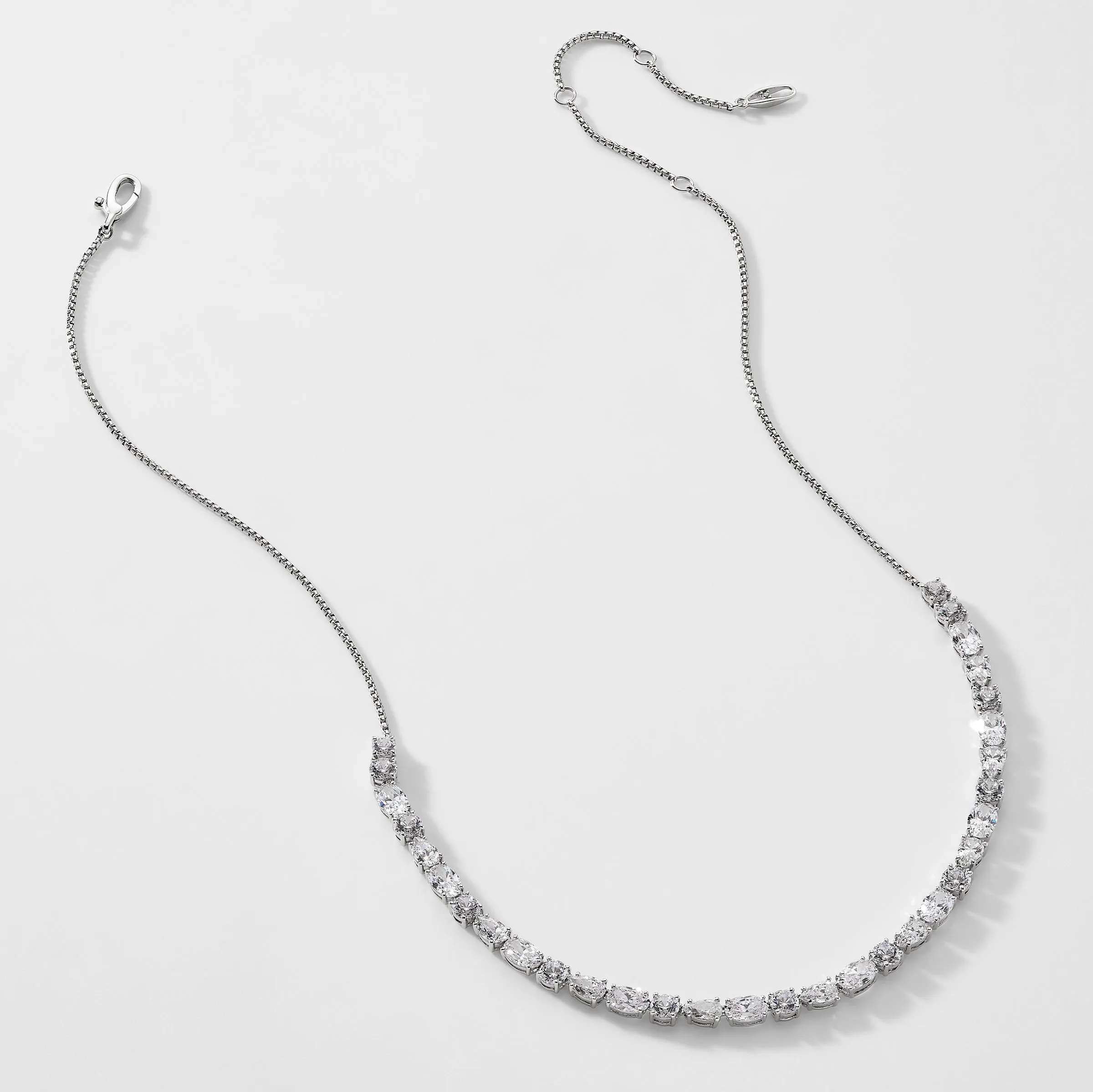 SHINE ON SMALL CZ STONE COLLAR NECKLACE