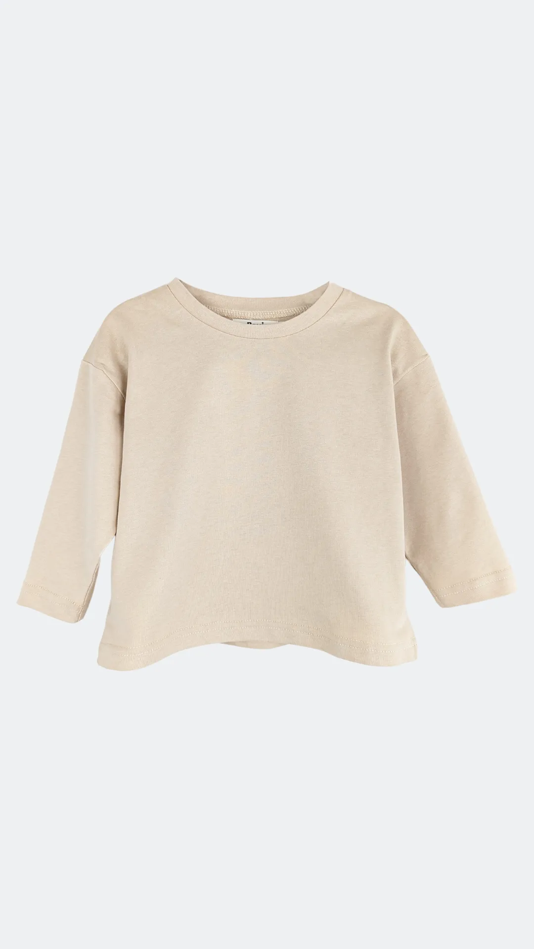 Silk Sand Long Sleeve Top