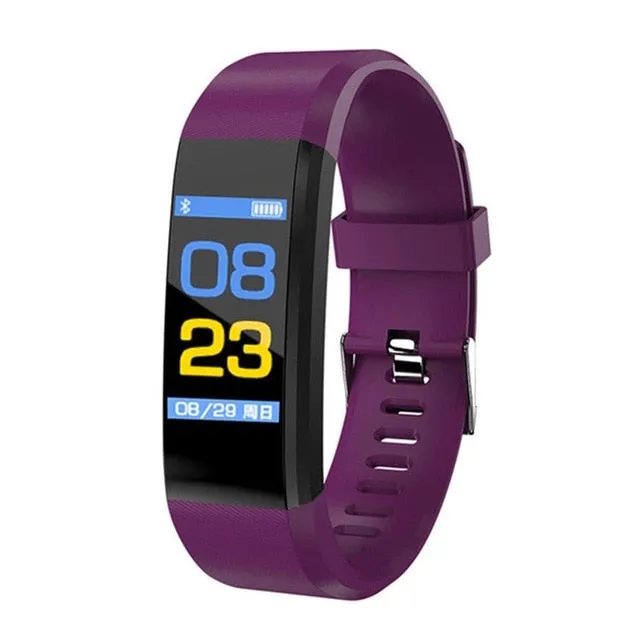 Smart Bracelet Heart Rate Monitor Blood Pressure Monitor Fitness Watches Step Counter Message Push pk fitbits mi Band 2 3