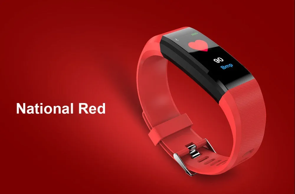 Smart Bracelet Heart Rate Monitor Blood Pressure Monitor Fitness Watches Step Counter Message Push pk fitbits mi Band 2 3