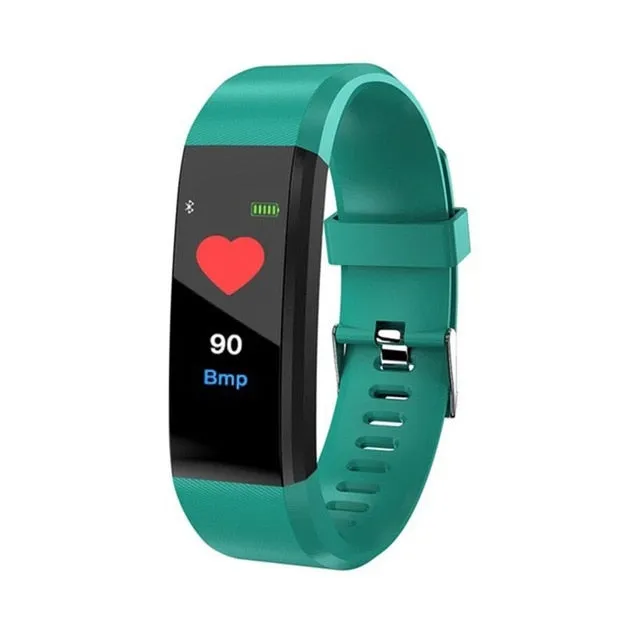 Smart Bracelet Heart Rate Monitor Blood Pressure Monitor Fitness Watches Step Counter Message Push pk fitbits mi Band 2 3