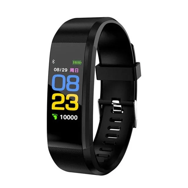 Smart Bracelet Heart Rate Monitor Blood Pressure Monitor Fitness Watches Step Counter Message Push pk fitbits mi Band 2 3