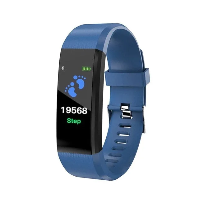 Smart Bracelet Heart Rate Monitor Blood Pressure Monitor Fitness Watches Step Counter Message Push pk fitbits mi Band 2 3