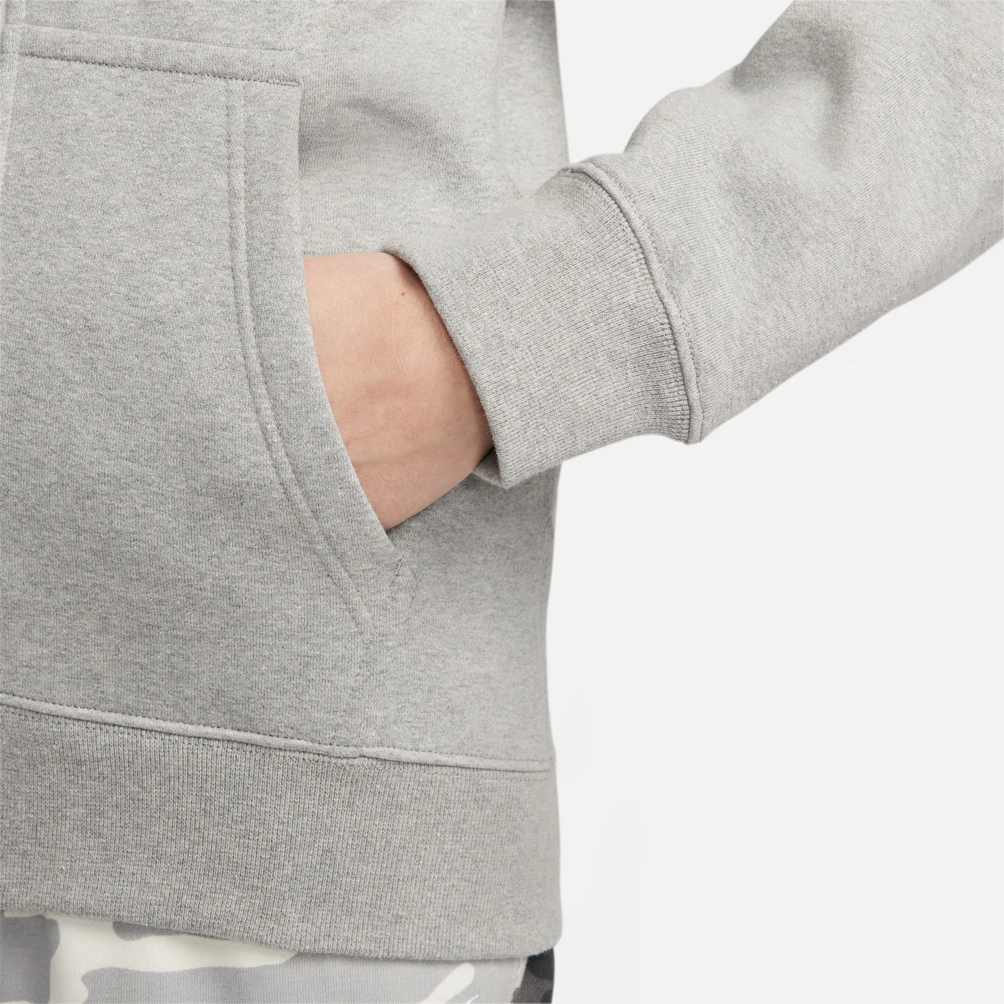 SOLO SWOOSH FULL ZIP "GREY HEATHER