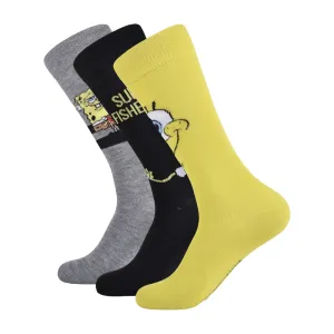 SpongeBob SquarePants 3-Pair Crew Socks Box Set