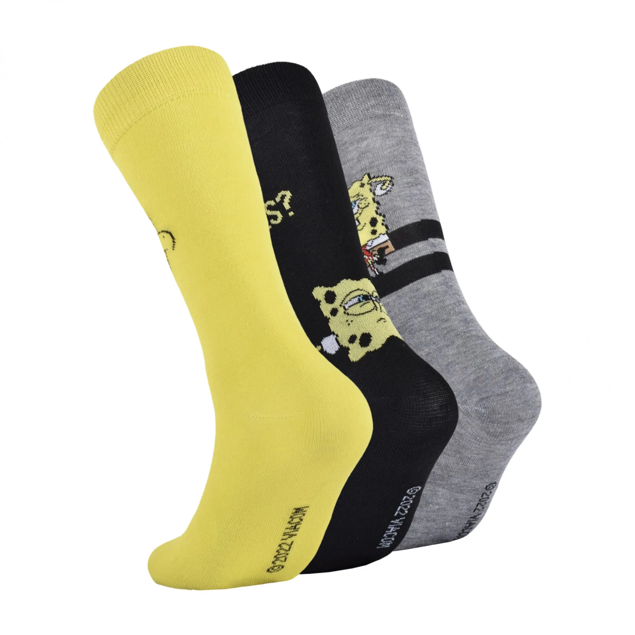 SpongeBob SquarePants 3-Pair Crew Socks Box Set