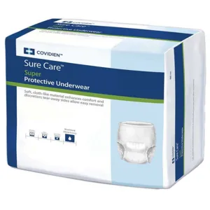 Sure Care 1225 Adult Absorbent Underwear Pull On X-Large Disposable Heavy Absorbency, Pack of 12