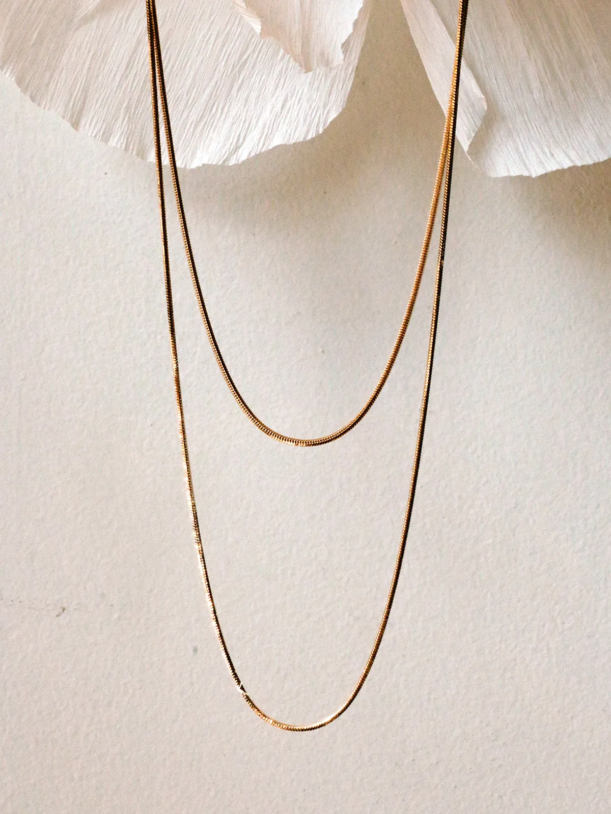 Susan Rifkin Gold Snake Chain Necklace