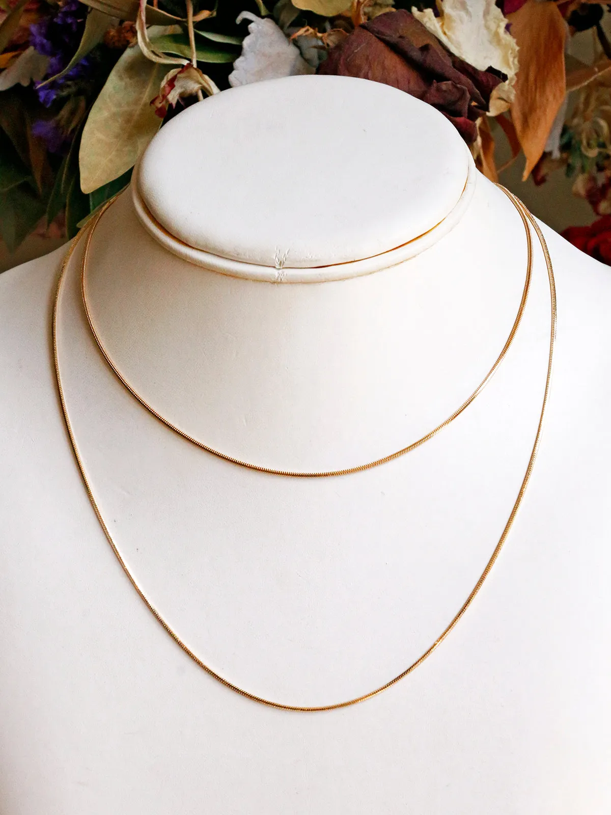 Susan Rifkin Gold Snake Chain Necklace