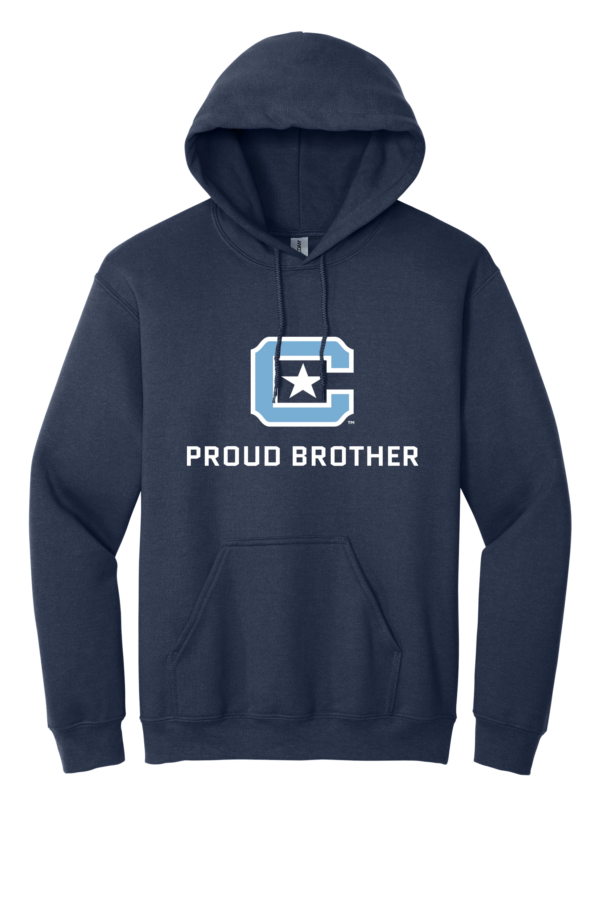 The Citadel Block C Star logo, Proud Brother,  Heavy Blend™ Hooded Sweatshirt