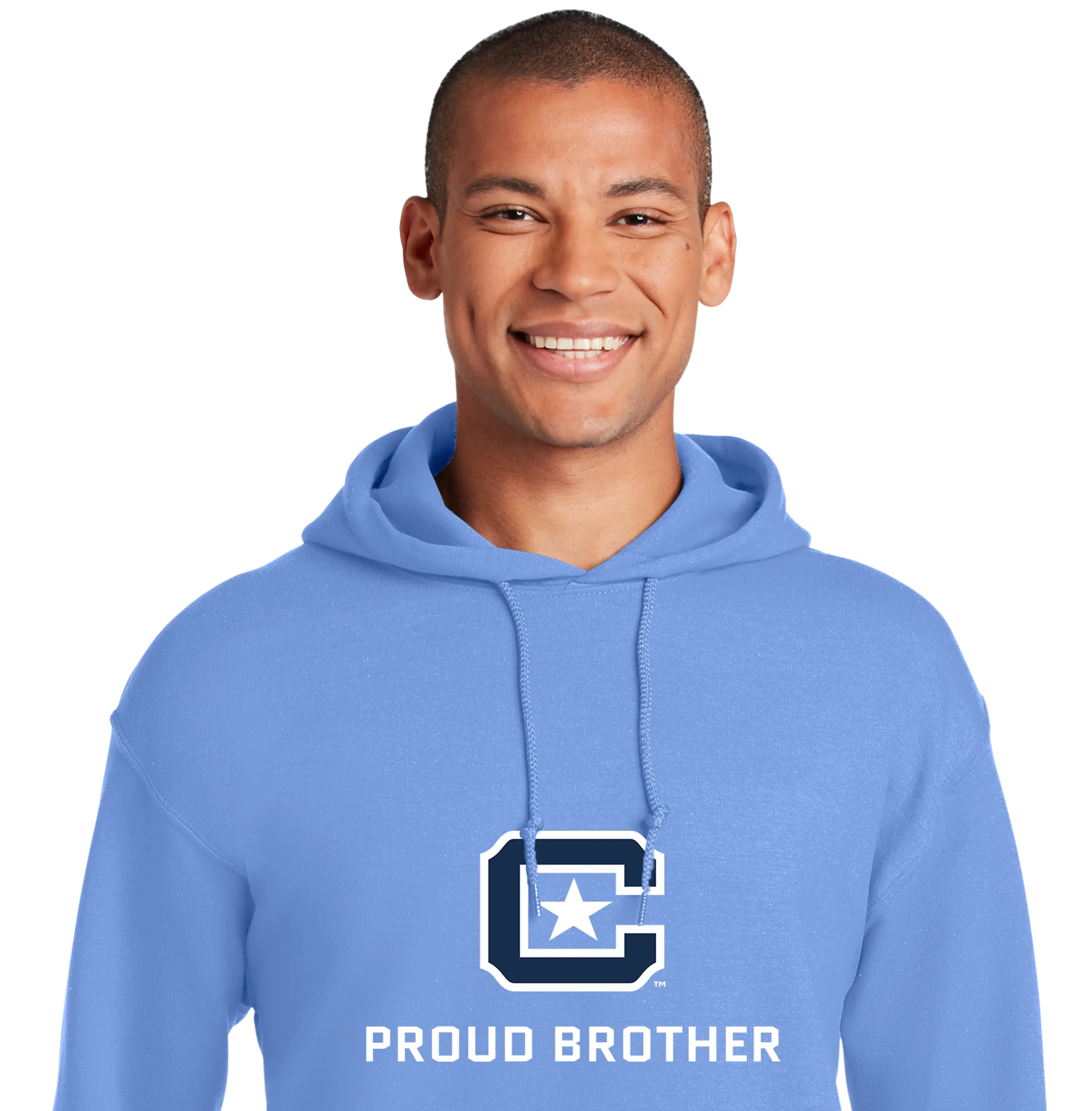 The Citadel Block C Star logo, Proud Brother,  Heavy Blend™ Hooded Sweatshirt