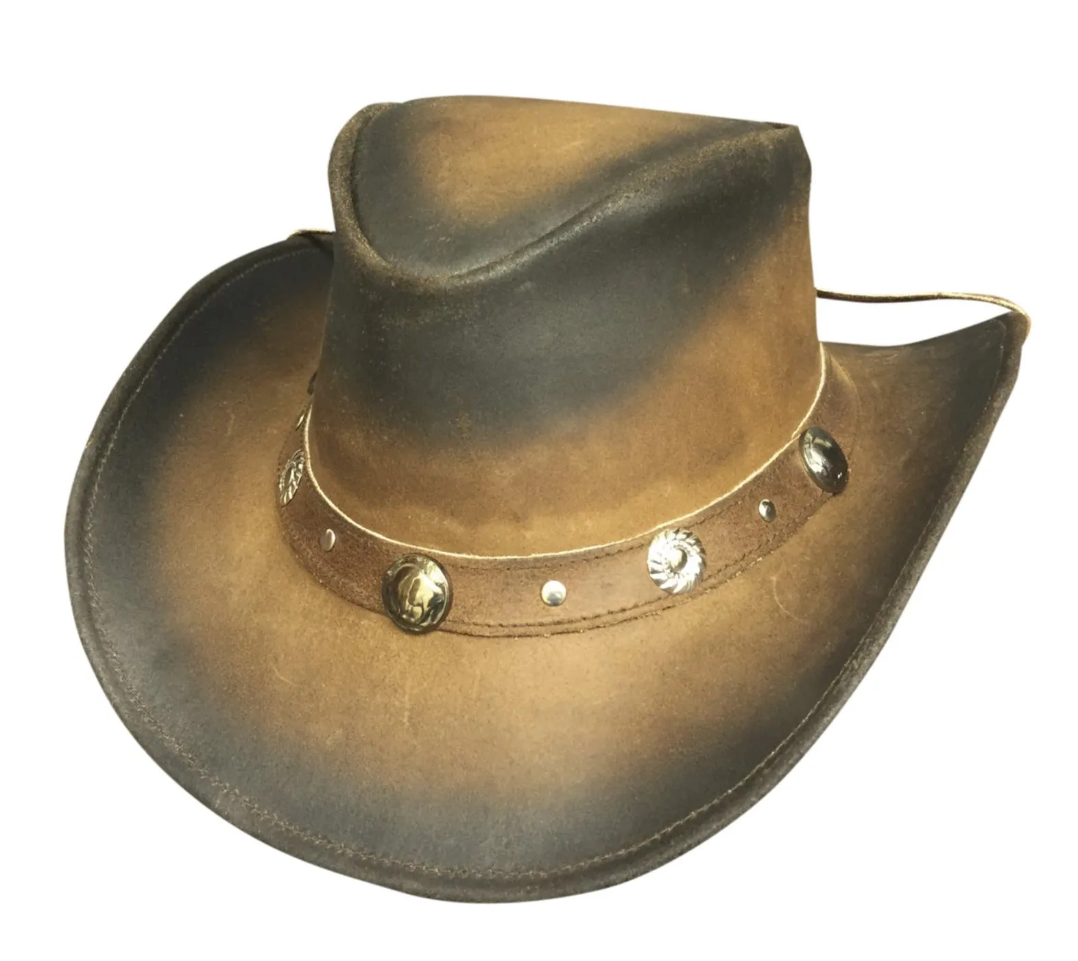 The "Rough Rider" Leather Aussie Hat