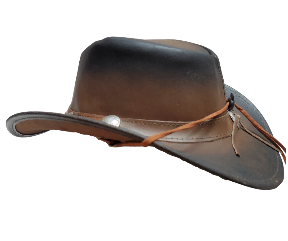 The "Rough Rider" Leather Aussie Hat