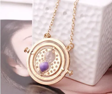 time turner necklace hourglass vintage pendant Hermione Granger for women lady girl wholesale 0131