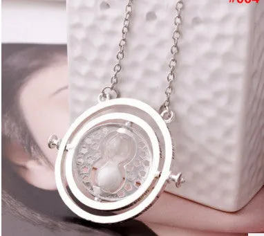 time turner necklace hourglass vintage pendant Hermione Granger for women lady girl wholesale 0131