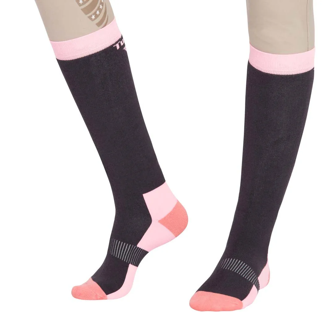 TuffRider Ladies Neon Winter Thermal Knee Hi Socks - 3 Pack