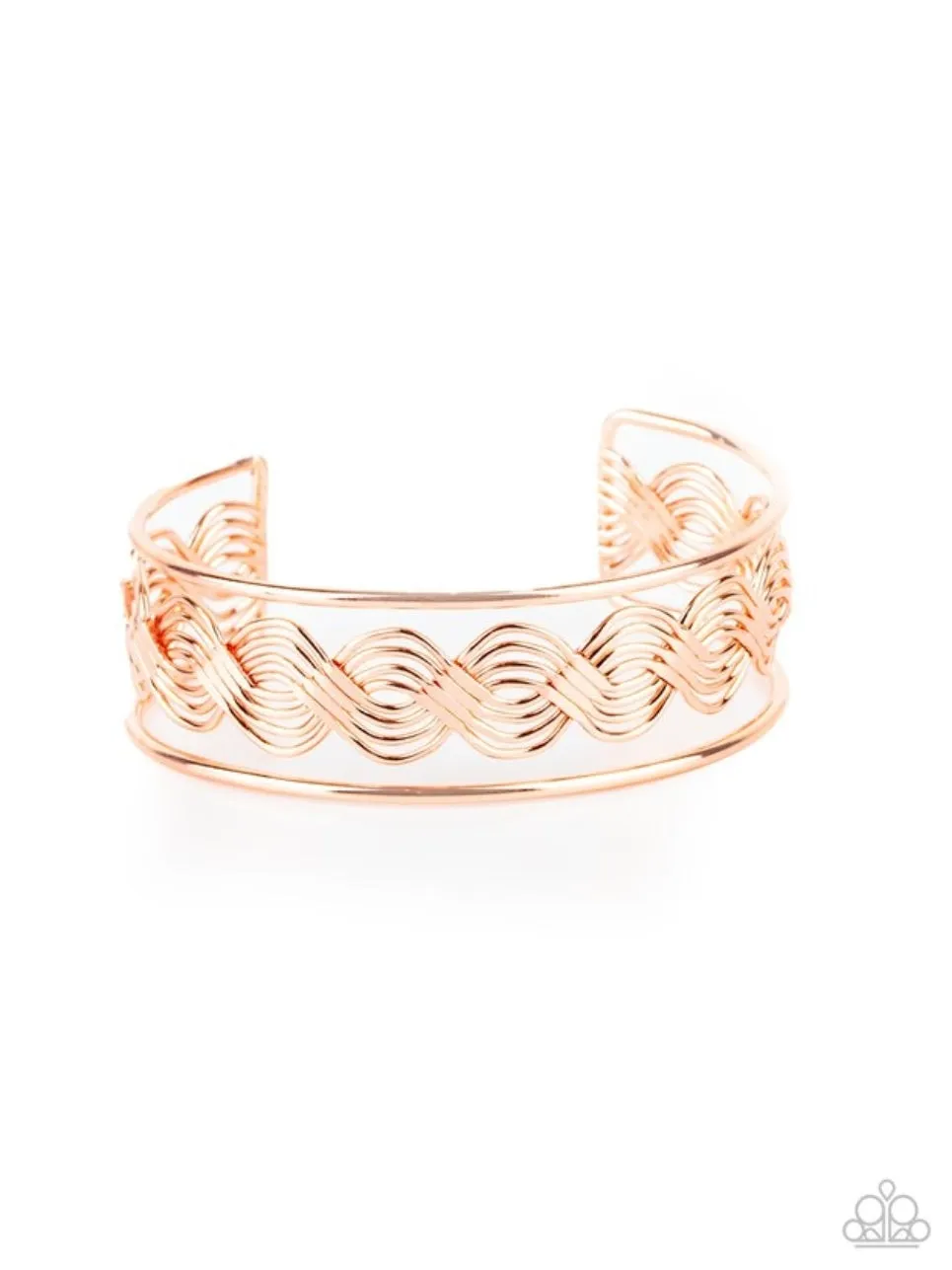 WEAVE An Impression - Copper Bracelet - Paparazzi Accessories